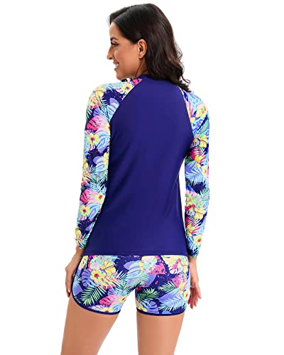 Girls Long Sleeve Swimsuits 2 Pieces Set Rash Guard Swimwear Quick Dry Surfing Wetsuit for Kids Bathing Suit 5-16 Years4