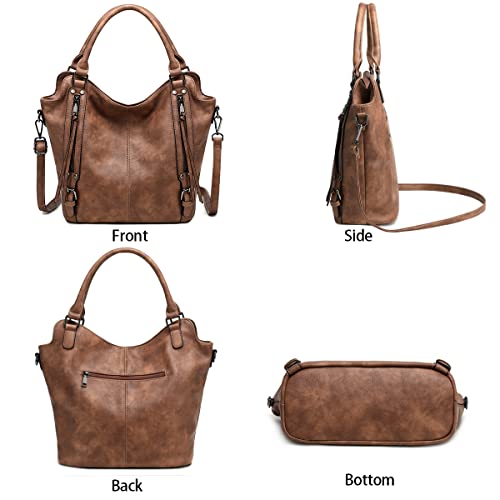 Image of lapsting Hobo Bags for Women Handbags Purse Ladies Boho Shoulder Bag Crossbody Purses Faux Leather