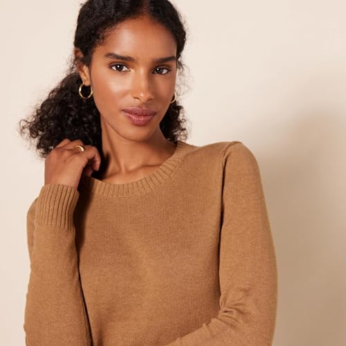 Amazon Essentials AE18913114-GCH27-MEDIUM Women'S 100% Cotton Crewneck Sweater (Available In Plus Size), Camel Heather thumb #3