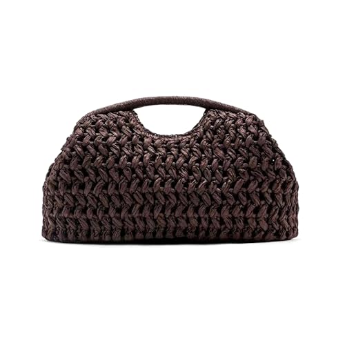 Bolso Clutch Grande de Paja para Mujer miniatura 1