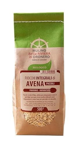 Biscottificio Cavanna, Fiocchi integrali di avena piccoli BIO, 500 g