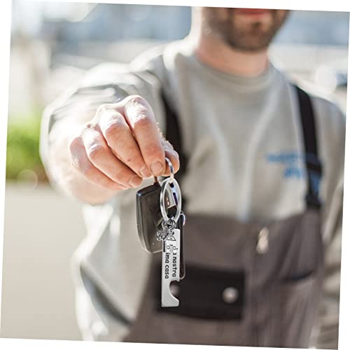 Porte-clés détachable mignon en acier inoxydable durable