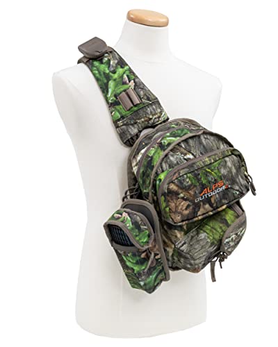 ALPS OutdoorZ Ambush Crossbody Sling Bag Featuring Lightweight Hunting Design and Ambidextrous Shoulder Strap, Interior Mesh Pockets, Attachment Points, Mossy Oak Obsession
