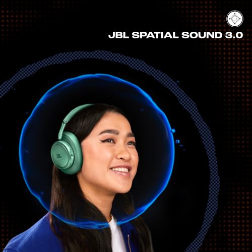 Image of JBL New Live 780NC, Advanced Noise Cancellation 2.0 Wireless Headphones, Technology (BT 6.0, Auracast, Hi-Res, LDAC, Spatial Sound, 6-mic, AI-Trained Algo) 80H Battery, 2Yrs* Warranty, Green | Bluetooth 6.0, Multipoint Connection, Up to 80 Hours Playtime, Customisable with the JBL Headphones App, Spatial Sound