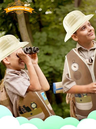 Set de disfraces explorador para niños con 20 piezas miniatura 4