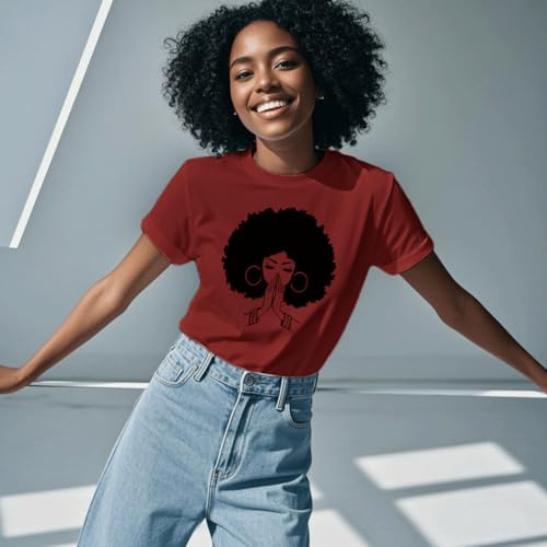 Image of Black History Shirts Black Graphic tees for Men and Women, Magic Fashion Afro American Natural Hair Vintage Melanin T-Shirts