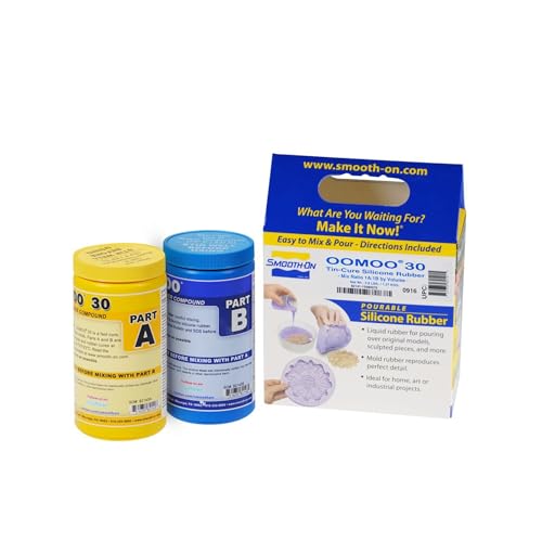 Smooth-On OOMOO 30 Tin Cure Silicone Rubber Easy to Use Silicone Mold Making Kit Pint Unit
