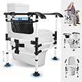 Boiarc Toilet Safety Rails, Toilet Safety Frame with Handles, Heavy Duty Toilet Rails with Storage, Toilet Bars for Elderly and Disabled, Handicapped, Toilet Assistance Fits Most Toilets (330 Lb)