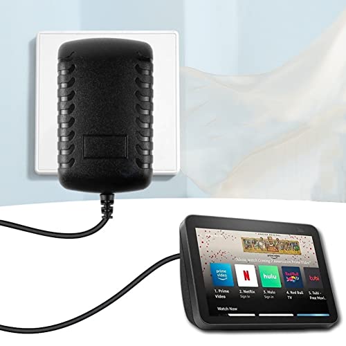 Qjin Power Cord For Echo Show 8 2Nd Gen, Show 8 1St Gen, Show 10 3Rd Gen, Show 15, Echo 4Th Gen, Echo 3Rd Gen, Echo Plus 2Nd Gen, 30W Ac Power Adapter #TOP1