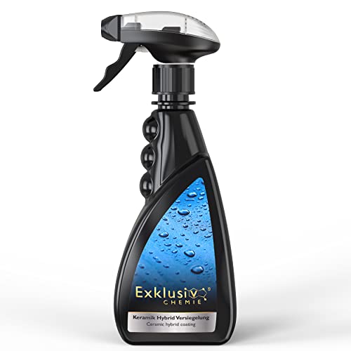 Exklusiv Chemie® Scellage Hybride céramique | Polissage de Voiture | Revêtement en céramique de Voiture | Vernis scellant Rapide | Brillance et Protection avec Un Effet perlant | 500 ML Cover