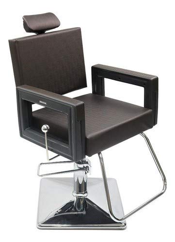 Square Dompel Poltrona Cadeira Reclinavel P/Barbeiro Maquiagem Salao Tabaco