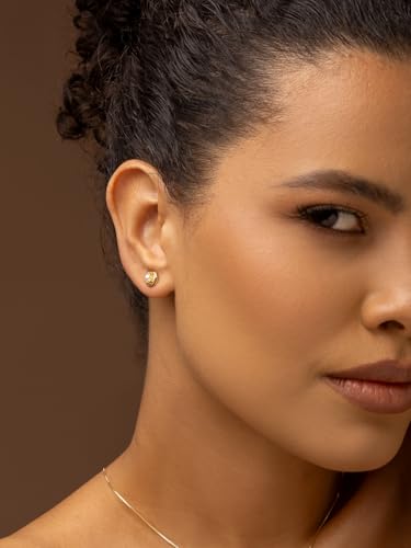 18K Gold Plated Pearl Earrings Set – Hypoallergenic, Jewelry Gift for Women, Tarnish Resistant, Teardrop Dangle with Cubic Zirconia and Knot Stud Earrings3