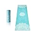 The Mandala Turquoise Hot Yoga Towel. Eco-Friendly, Mat-Sized, Lightweight, Insanely Absorbent, Non-Slip, Microfiber Yoga Towel, Dries in Minutes.