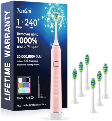 7AM2M Sonic Electric Toothbrush for Adults & Kids