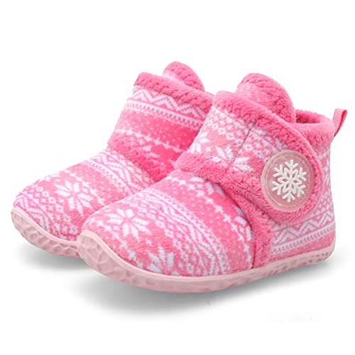 Feetcity Infant Baby Girl Boy Cotton Booties Stay On Sock Slippers Soft Bedroom Shoes Toddler Crib Warm Shoe First Walker Ankle Booties 12-18Months #TOP6