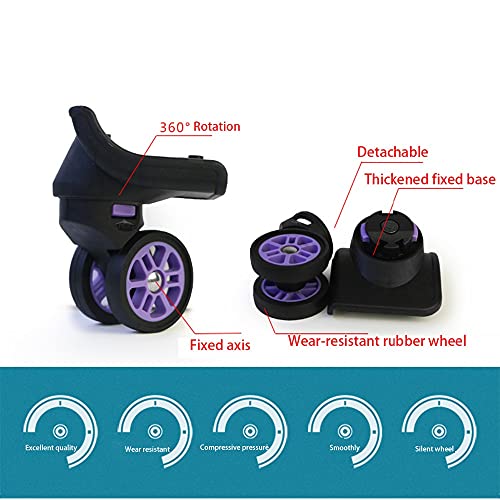 ngddf2haa Suitcase Wheel Luggage Replacement Pull Rod Box Wheel Mute Universal Wheels Suitcase Accessories Wheels for Suitcase Casters4