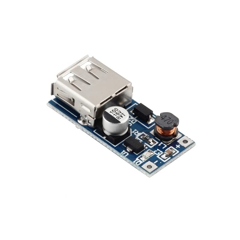 QBM DC-DC Boost Module (0.9V~5V) to 5V 600MA USB Step-up Board 5V Output (Pack of 1)-image-8