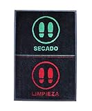 LUA VIKA Felpudo desinfectante Calzado - Alfombra Limpia Zapatos para la Entrada, moqueta higienizante, felpudos Entrada casa (60_x_85_cm)