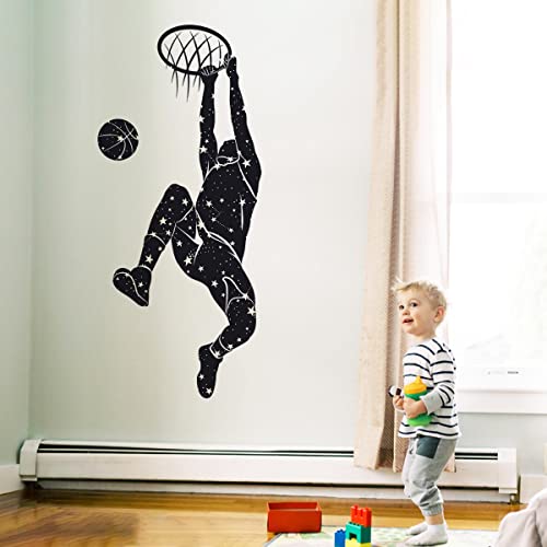 Vinilos decorativos de baloncesto removibles sin residuos miniatura 5