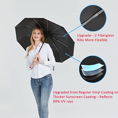 Baodini Umberlla For Rain And Sun Protection-Uv Block Windproof Compact Medium Umbrella For Car, Backpack #TOP2