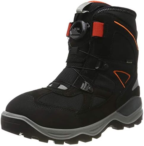 ECCO Boys Snow Mountain Snow Boots, Black, 40 EU