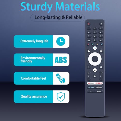 Télécommande vocale de rechange ZWP compatible TV Sansui 2025 accessoires de remplacement écran - 3