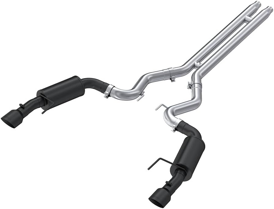MBRP S7239409 T409 3" Dual Split Rear Street Version Cat Back with 4.5" Tips