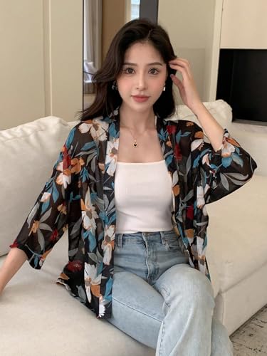 Image of TOPLOT Women's Shrug | Stylish Layering Top | Floral Design Shrug | Easy Wear Structure | Trendy Look Styling | Versatile Casual & Everyday Fashion| Available in Pack of 2 (5148)