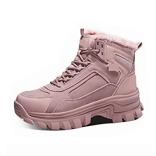 Bottines chaudes d'hiver pour femme avec semelles épaisses en caoutchouc