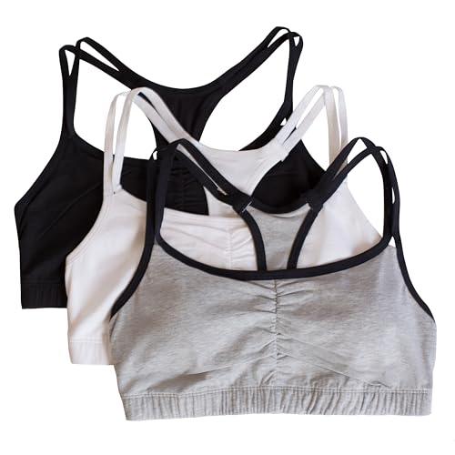 Image of Fruit of the Loom Women's Spaghetti Strap Cotton Sports Bra - All-Day Comfort