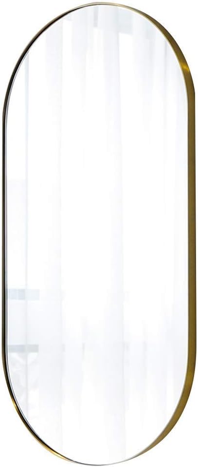 Bathroom Mirror Full Length Wall Mirrors for Bedrooms Standing Floor Mirror Frame Wall Mounted Mirror Dressing Mirror for Dressing Room (Size : 9060cm) (90 * 60cm)