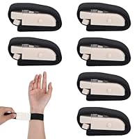 6 Stück Stauschlauch Blutabnahme Set, Schnappbarer Tourniquet, 6 Schwarz Venenstauer Blutabnahme Set zum Üben für die Notfallversorgung im Freien