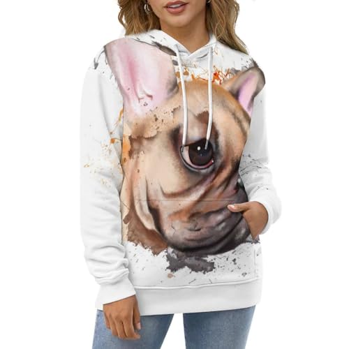 Sweat à capuche carlin pull idéal pour vos moments cocooning de week-end
