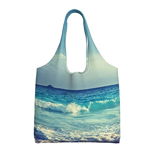 Sac fourre-tout Seychelles Beach : emportez la douceur du coucher de soleil partout avec vous