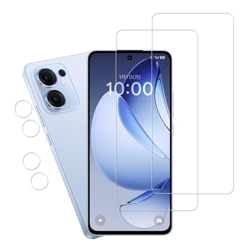 KPNS OPPO Reno13 A �K���X�t�B�����y2+2������zOPPO Reno13 A �K���X�t�B���� (2��) + �J�����t�B���� (2��) ���Y�Ɏq�f�ސ� �S�ʕی� �����K���X��