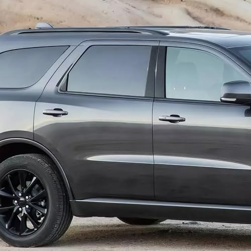 Image of Car Door Pillar Decor Cover Decals for 2011-2020 Dodge Durango Accessories Carbon Fiber Exterior Stickers