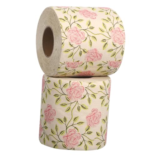 Papel higiénico de bambú natural biodegradable rollos decorativos para baño elegante 2