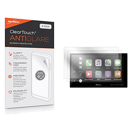 BoxWave Screen Protector Compatible with Pioneer DMH-2660NEX - ClearTouch Anti-Glare (2-Pack), Anti-Fingerprint Matte Film Skin