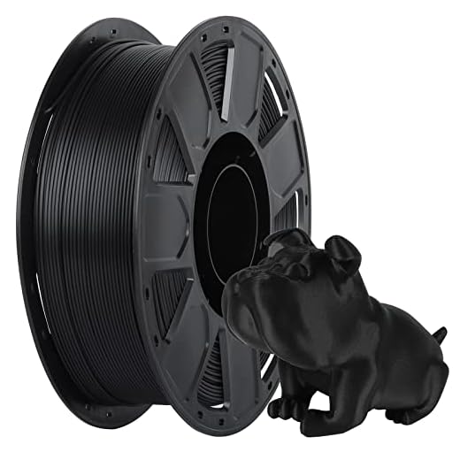 ⚡ Creality PLA Filament 1.75mm, Tough and Durable 3D Printer Filament with +/-0.02mm Accuracy, Smooth Printing 1KG Spool, Black