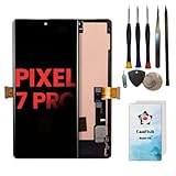 🔧【Product Model Compatible:】Screen Replacement Compatible with Google Pixel 7 Pro GP4BC GE2AE ( OLED ) ( Not Lower Grade LCD ) ( finger print sensor not included ) ( finger print will work again after following recalibrated instruction ) ( With Frame...
