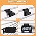 INCLY 12 Pack Slatwall Bins with Hooks, Plastic Slatwall Accessories Containers Bins for Slat Wall Panels Organizing Hardware, Garage, Craft Room, Kitchen, Tool Shed, Workbench