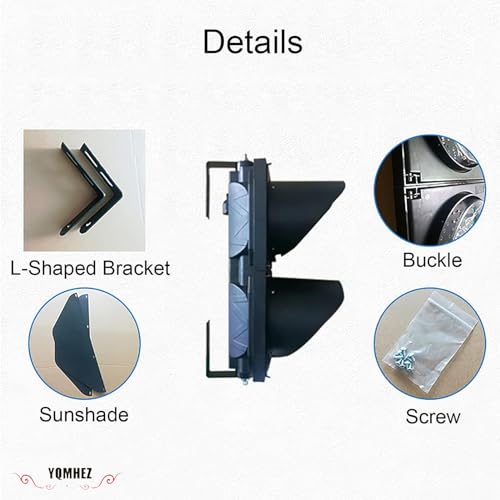 Semáforo LED de 100 mm con control remoto y luz roja verde de 24V para pared 8