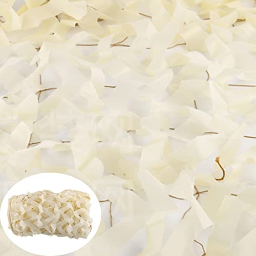 Reinforced Camouflage Net 2m 3m 4m 5m 6m 7m 8m 9m 10m,Beige Shade Net,Military Hunting Camouflage Netting,Garden Pergola Patio Sunscreen Decorative Camo Netting,Car Cover,Beige-3x4m(9.8*13.1ft)