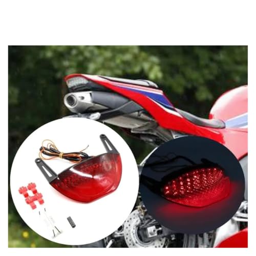 Luz trasera LED negra para rutas con CBR600RR 2007-2012 integrada 3