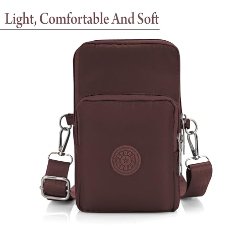 Image of JI Crossbody Phone Bag for Women Mini Wallet Bags with Adjustable Shoulder Strap Wallet Clutch Bag for Girls Zipper Phone Pouch Handbag