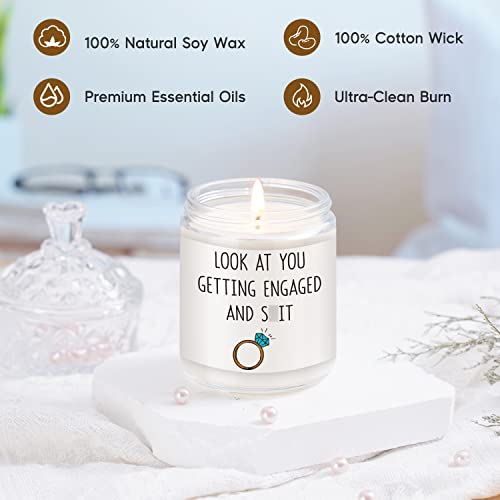 Leado Scented Candles - Engagement Gifts For Couples - Engagement Gift, Funny Engagement Gifts For Women, Friends, Fiance, Bride, Newly Engaged Gifts, Unique Engagement Gifts - Engaged Gifts For Her #TOP2