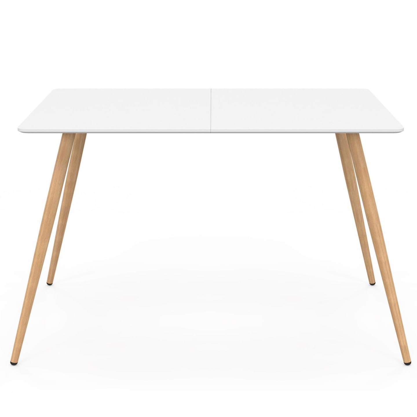 IDMarket - Tavolo da pranzo scandinavo per 6 persone bianco 120 cm SARA