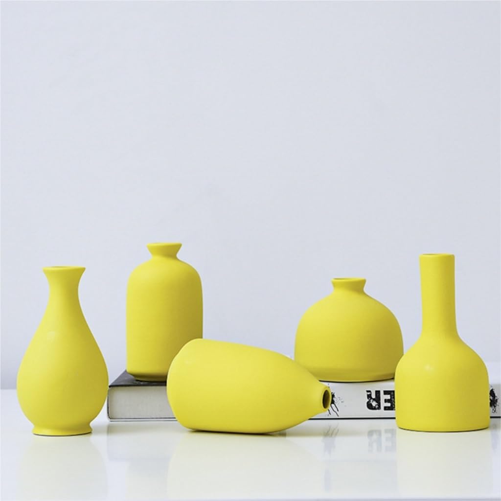 TOWINE Flower Vase Ceramic Vase Creative Flower Vase Arrangement Vase Dry Vase Living Room Decoration Desktop Decoration Indoor Vase (Color : White b, Size : One Size)