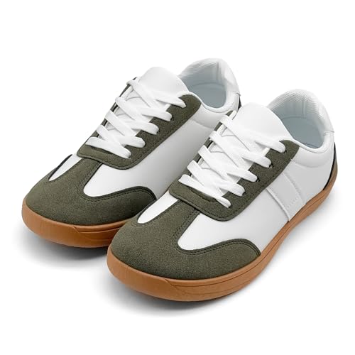 Women's Retro Low Top Sneakers Fashion Trainning Sneakers Casual Walking Shoes for Women/Men Gum Sole Walking Footwear Non Slip Trainers3