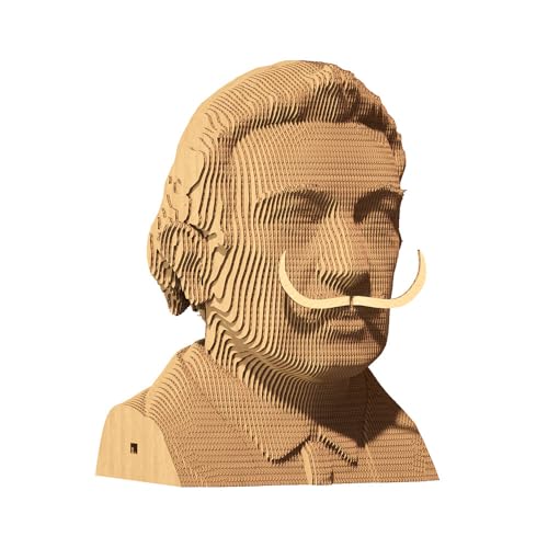 Ensemble de Puzzle 3D CARTONIC - Salvador Dali - Puzzle 3D en Carton - Le Carton se transforme en Une Figure en Relief - Tous Les âges - 79 Piece Cardboard 3D...